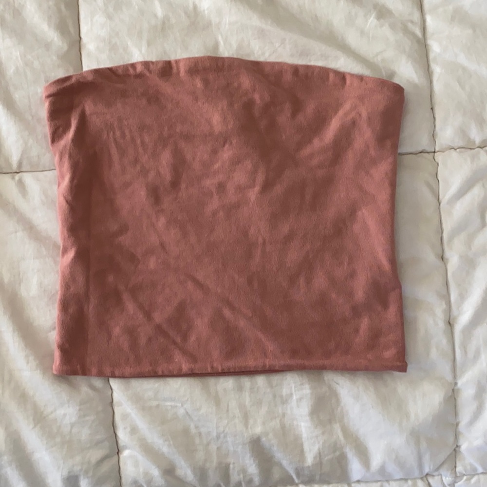 Brandy Melville Strapless Top - Dusty Pink